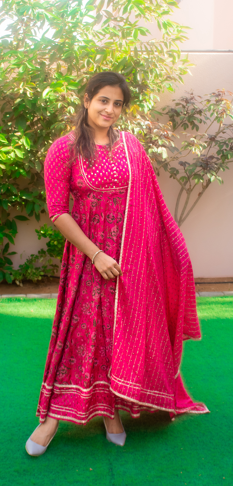 Pink Anarkali