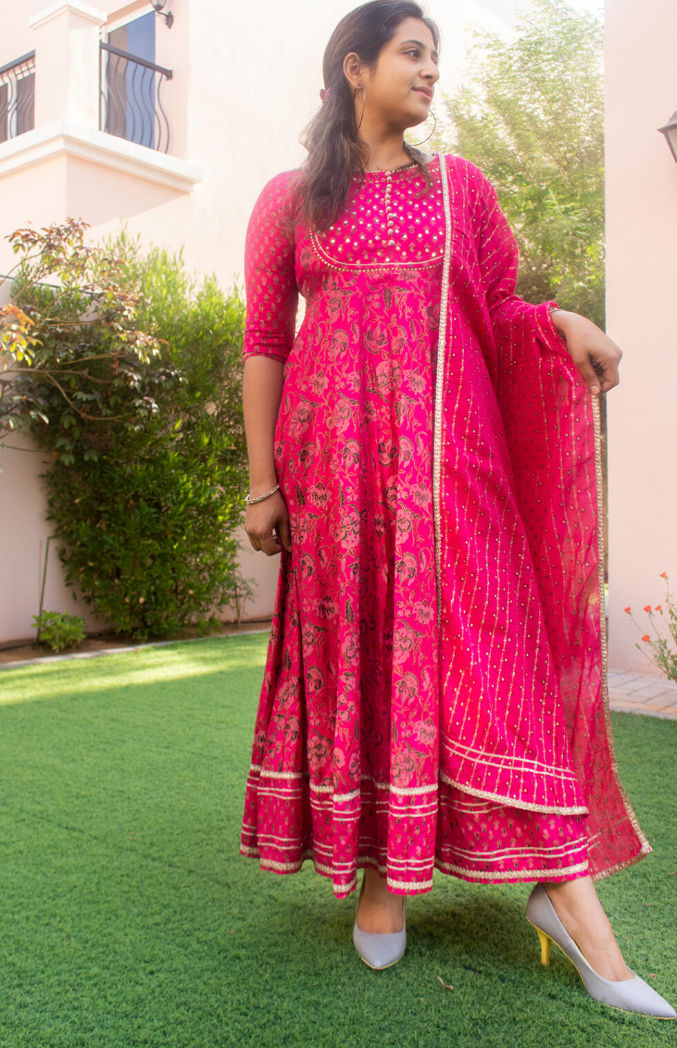 Pink Anarkali