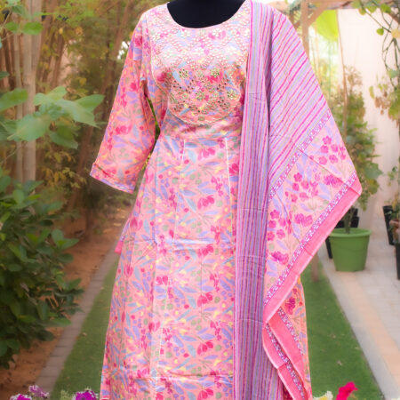 Pink Anarkali