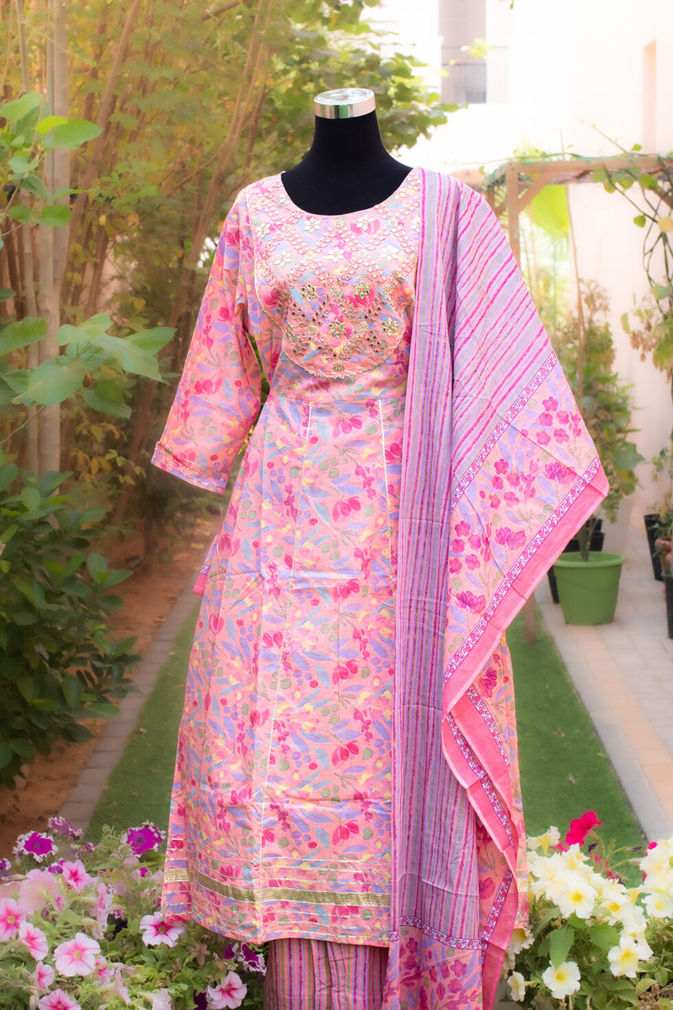 Pink Anarkali