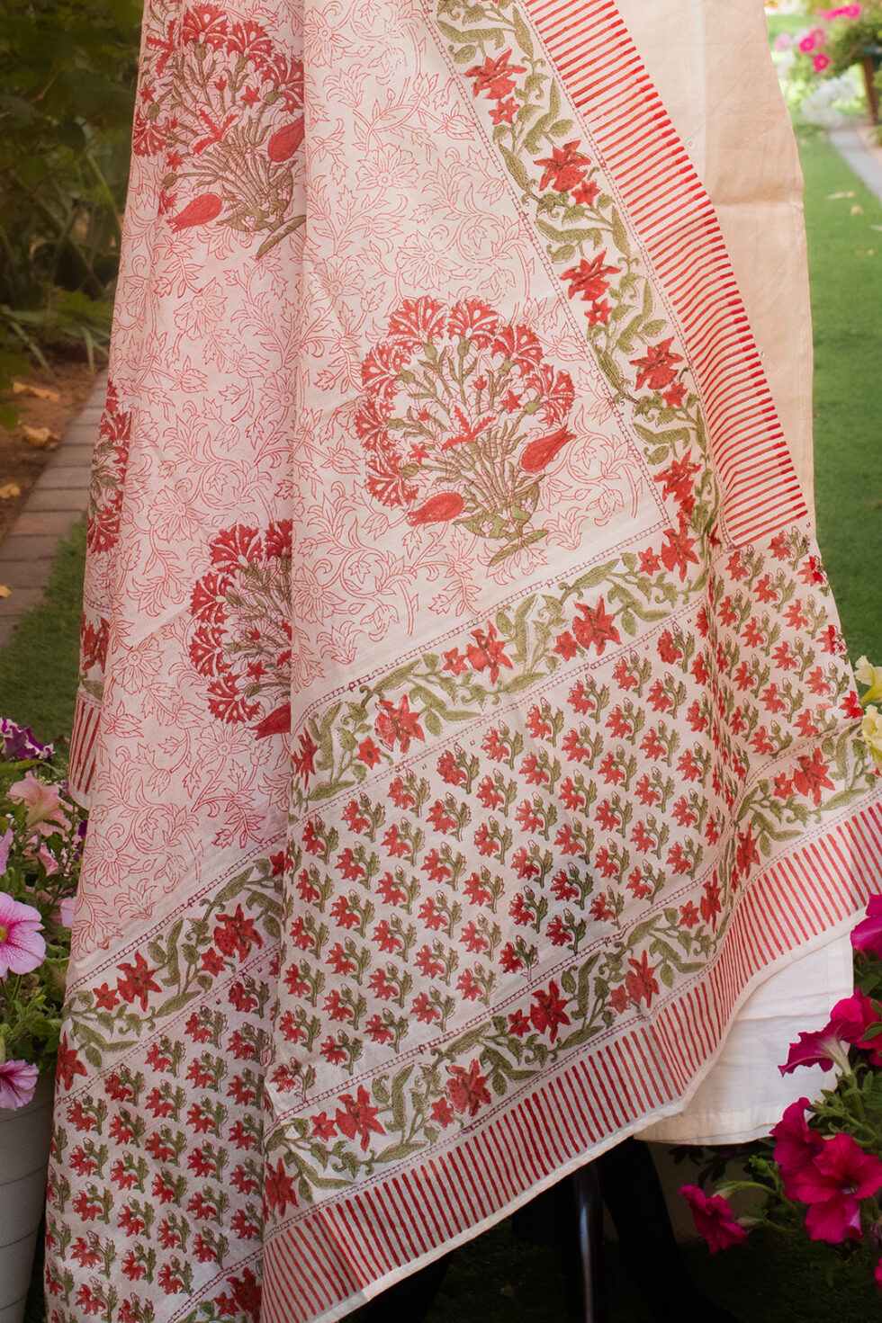 Blockprint Dupatta