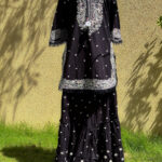 Black and White Cotton Sharara