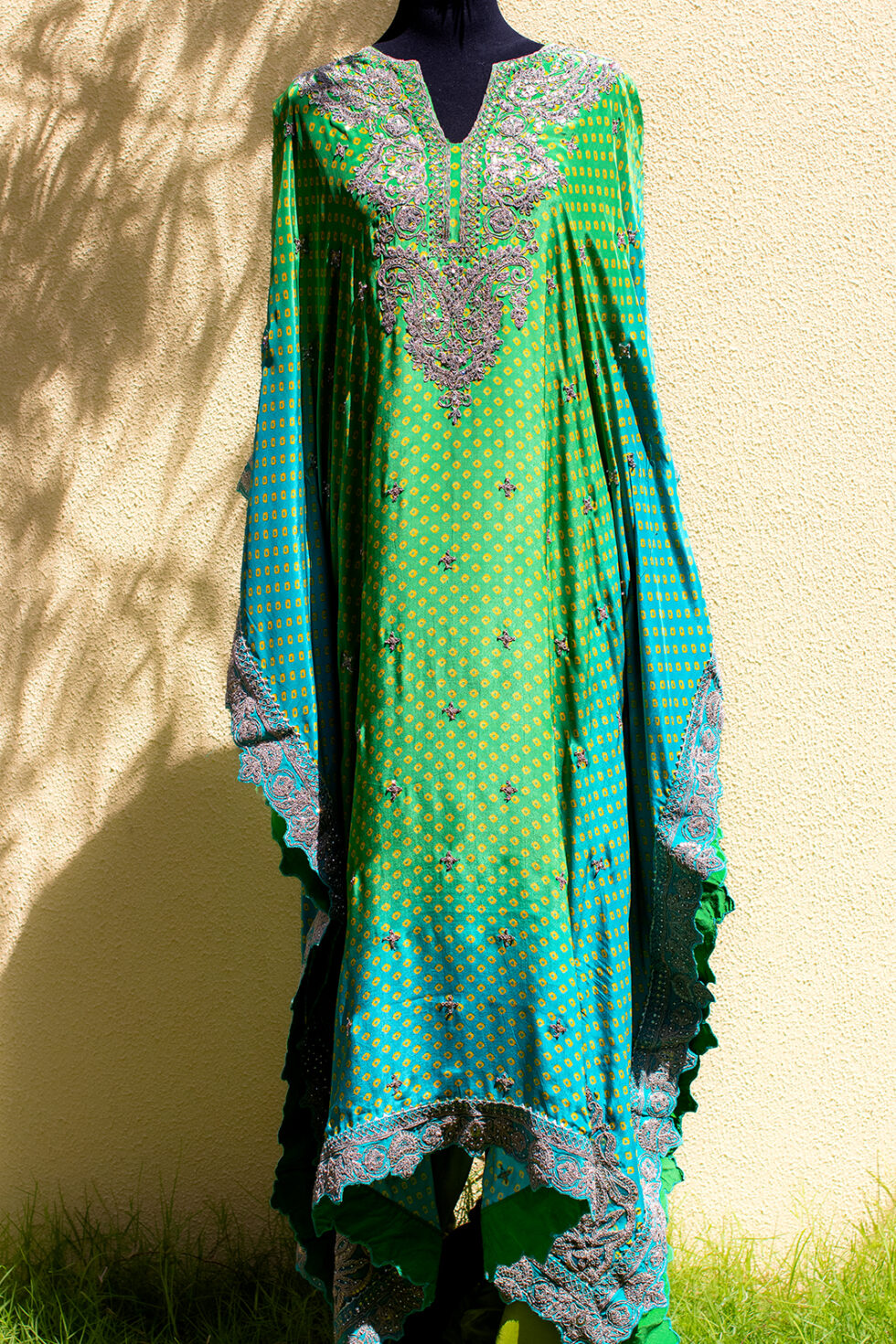 Ombre Turquoise Kaftan