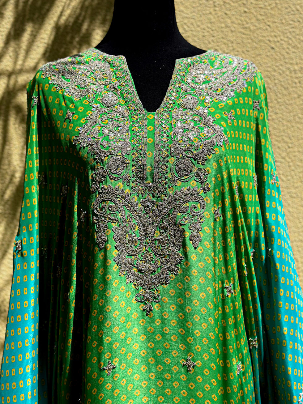 Ombre Turquoise Kaftan