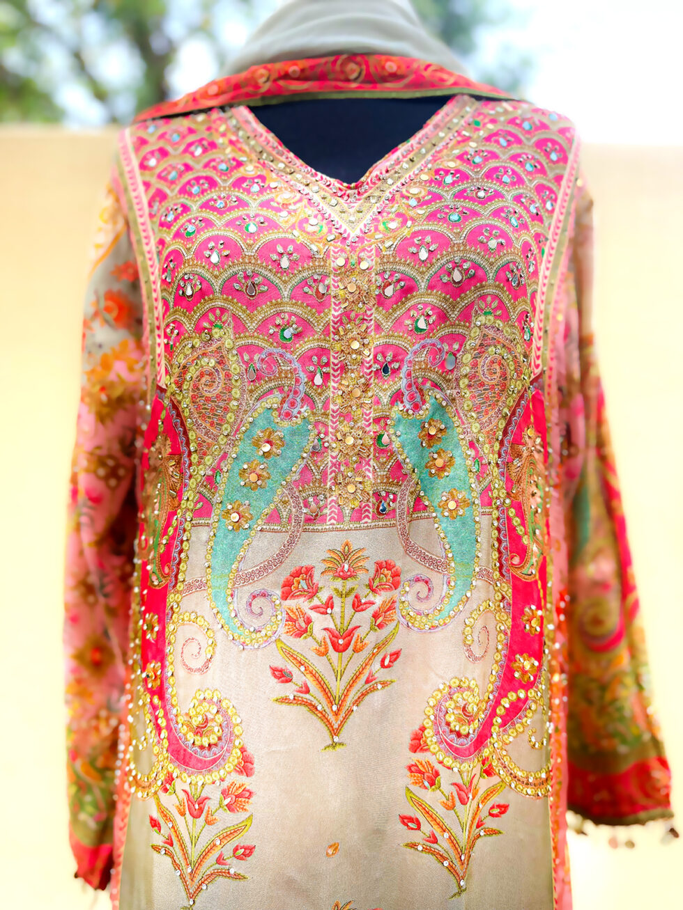 Digital printed Crepe Salwar suit