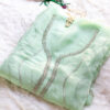 Soft green Crystal and Cutdana work Salwar material