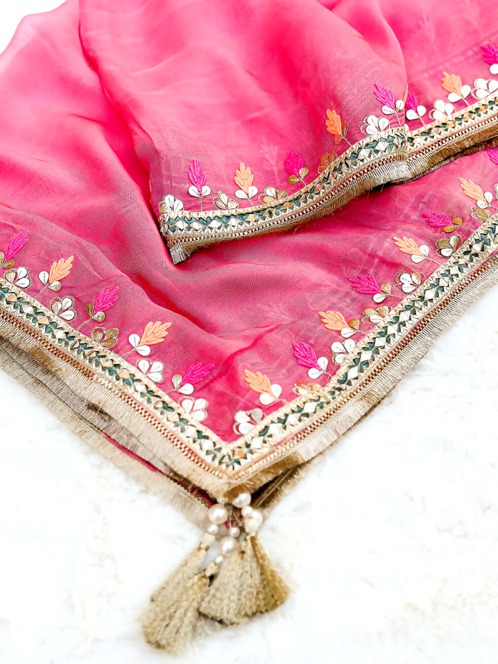 Organza Dupatta with Gotapatti work